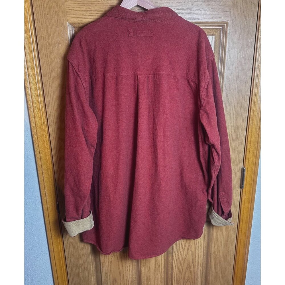 Legendary Whitetails 2XT Red Button-Up Shirt For Men 100% Cotton Long Sleeve Cor - Picture 8 of 11